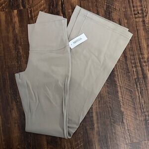 Aritzia Butter new cheeky high rise Flare Legging- nomad taupe